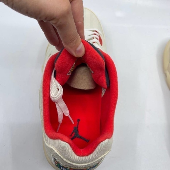 NWT AIR JORDAN 5 RETRO LOW CNY in Sal/Chili Red-Opti Yellow - Picture 8 of 12